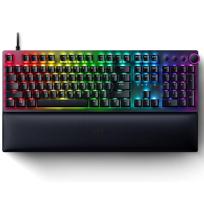 بررسی کیبورد ریزر مدل Razer Huntsman V2 purple Switch