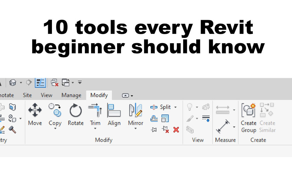 آموزش ابزارهای Modify در Revit