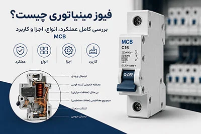 فیوز مینیاتوری چیست؟ بررسی کامل عملکرد، انواع، اجزا و کاربرد MCB